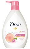 多芬Dove蜜桃香滋潤保濕沐浴露粉色520g