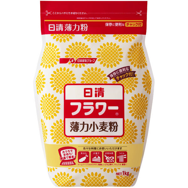 日清花朵低筋小麥粉（密封袋包裝）1kg