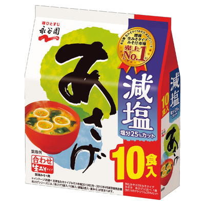 永穀園減鹽味增湯速溶湯　實惠裝10份 151g