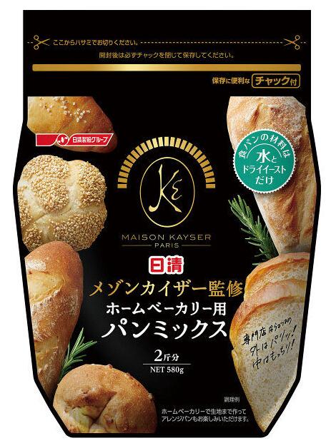 日清 MAISON KAYSER(法国顶级烘培店)监修 家庭面包房用的面包混合粉580g