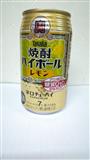 宝烧酒　苏打柠檬（新）下町 街圖案350ml 7%